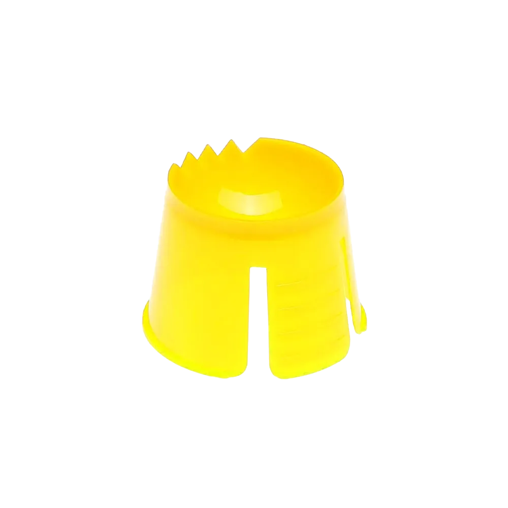 PP Contenedor de dappen desechable de PP, color amarillo, polipropileno: comprar contenedor de dappen para porcionar y mezclar limpiamente los materiales dentales para los tratamientos dentales.