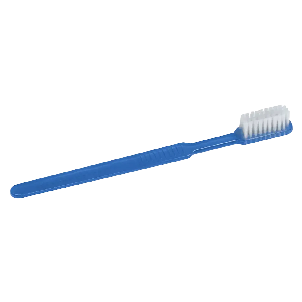 Cepillo dental desechable PS con pasta dentífrica, color azul, 15 x 2,6 cm, Med-Comfort: comprar cepillo dental desechable de poliestireno para viajes y uso antes del tratamiento dental como material dental.