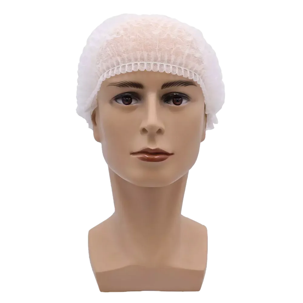 Gorros con clip, talla M, diámetro 52 cm, blanco, Med-Comfort: comprar protección higiénica desechable como EPI adecuado para el sector alimentario.