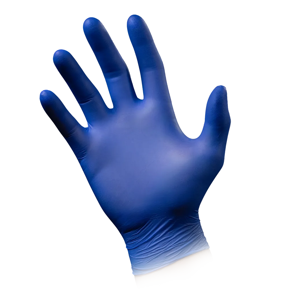 Guantes de nitrilo, azul cobalto, talla XL, sin polvo, Puracomfort Cobalt