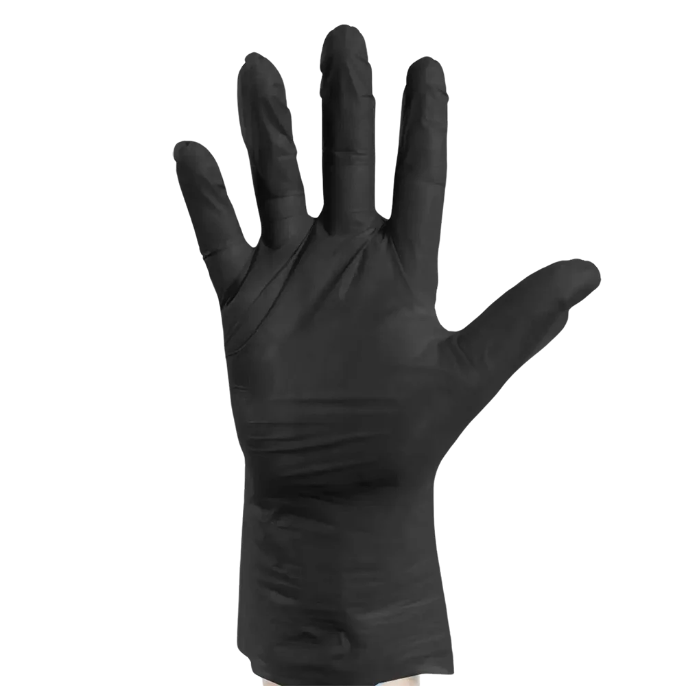 Guantes de nitrilo desechables negros sin polvo, sin látex, limpieza de  cocina, servicio de alimentos, maquinaria de cocina, trabajo