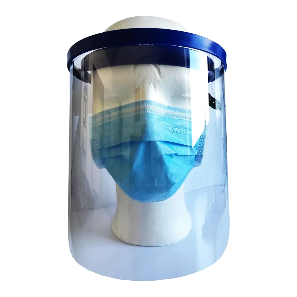 Pantalla completa de recambio, azul, Solidsafety: comprar pantalla de recambio para visera protectorsa transparente de PETG como protección facial y EPI.