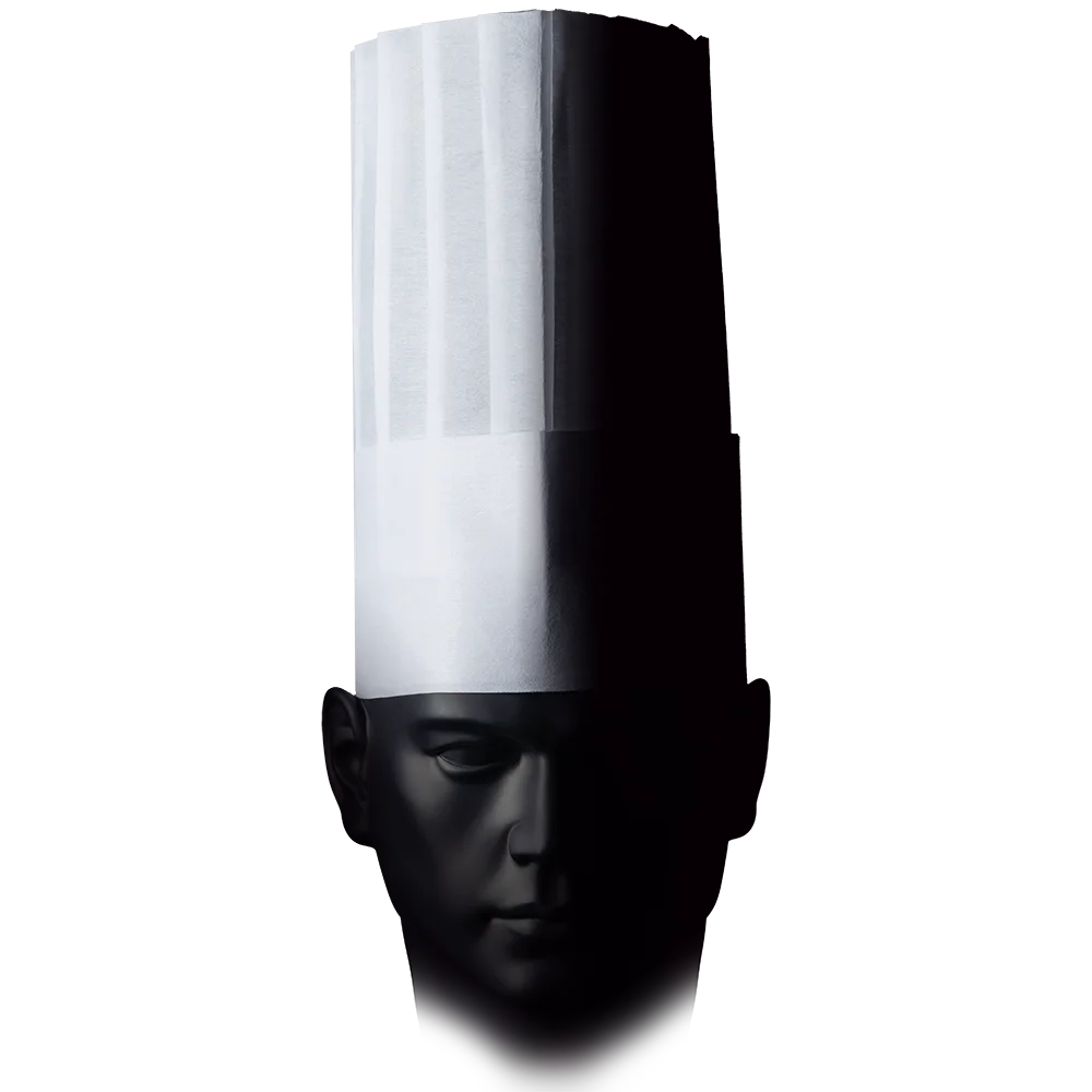 Gorro de cocinero desechable PROFI, papel: comprar el gorro de cocinero como protección desechable para la cabeza.