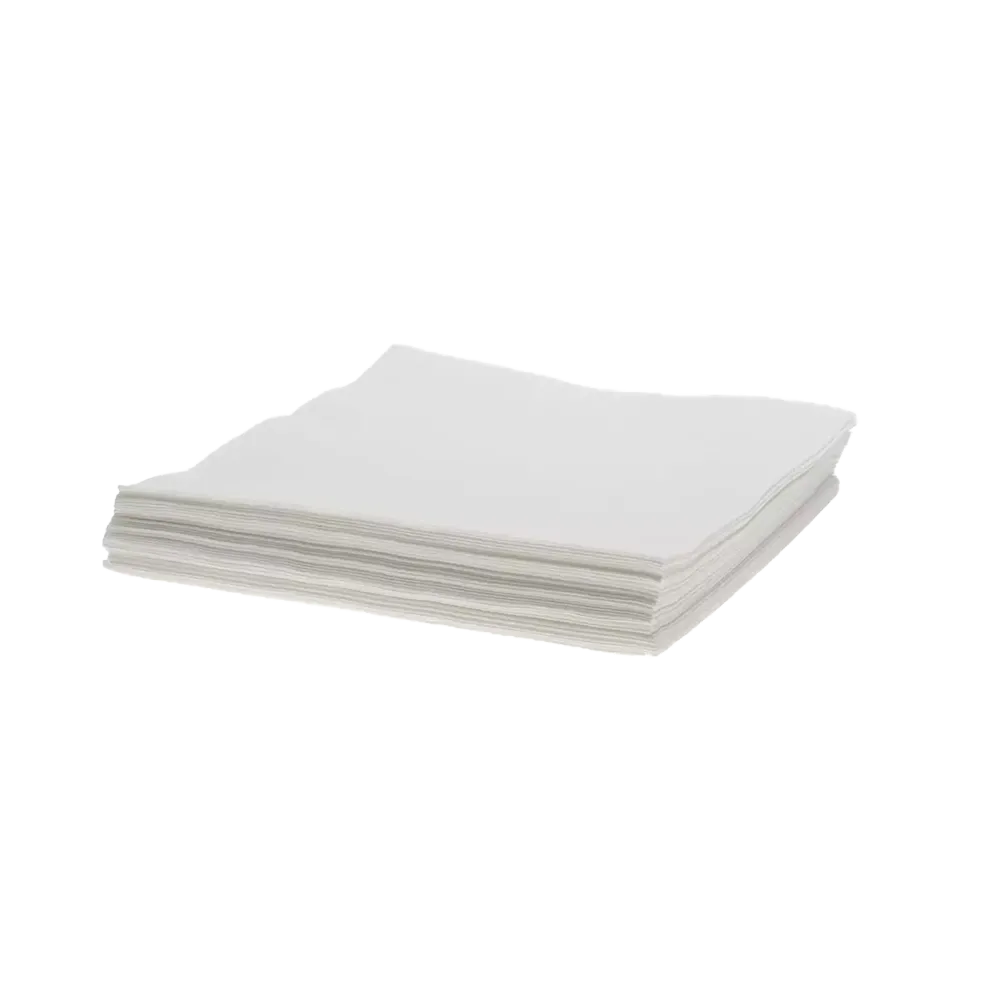 Servilleta dental de celulosa desechable, 40 x 40 cm, blanca, Med-Comfort: comprar servilleta de celulosa desechable de 2 capas para su uso durante los tratamientos dentales y el cuidado dental como suministros de la práctica dental.