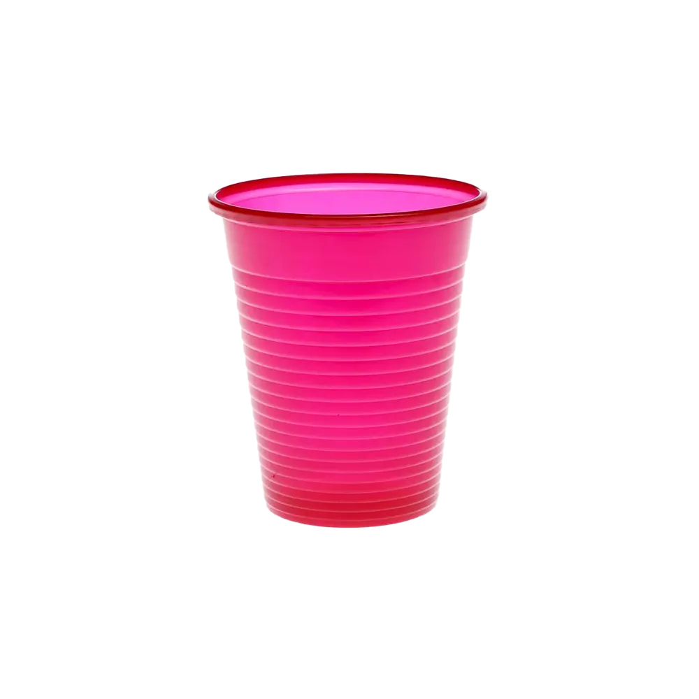 Vaso de enjuague bucal de PE, 180 ml, color rojo vino, polietileno: comprar vaso de enjuague bucal de PE resistente y antideslizante con borde redondeado para tratamientos dentales.