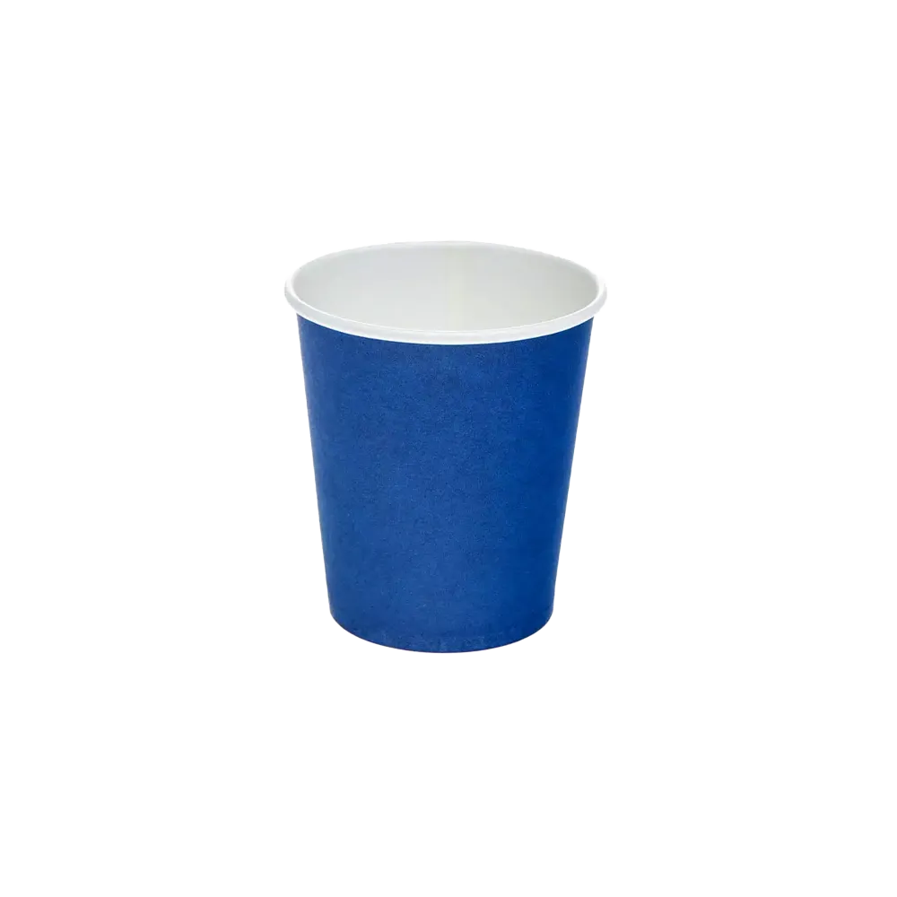 Vaso de enjuague bucal de papel duro, 190 ml, color azul, blanco: comprar un vaso de enjuague bucal robusto y denso como alternativa ecológica para los tratamientos dentales.