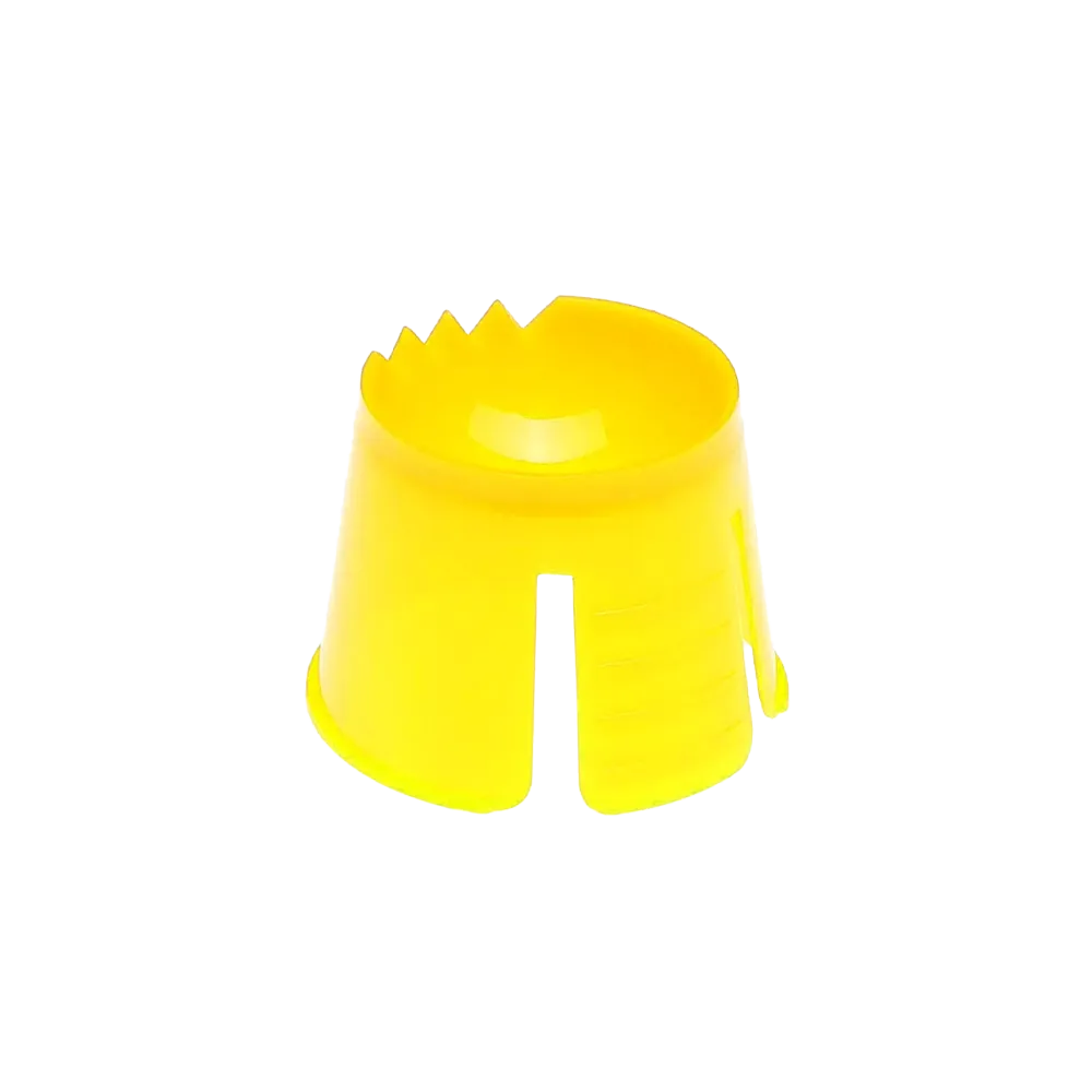 PP Contenedor de dappen desechable de PP, color amarillo, polipropileno: comprar contenedor de dappen para porcionar y mezclar limpiamente los materiales dentales para los tratamientos dentales.