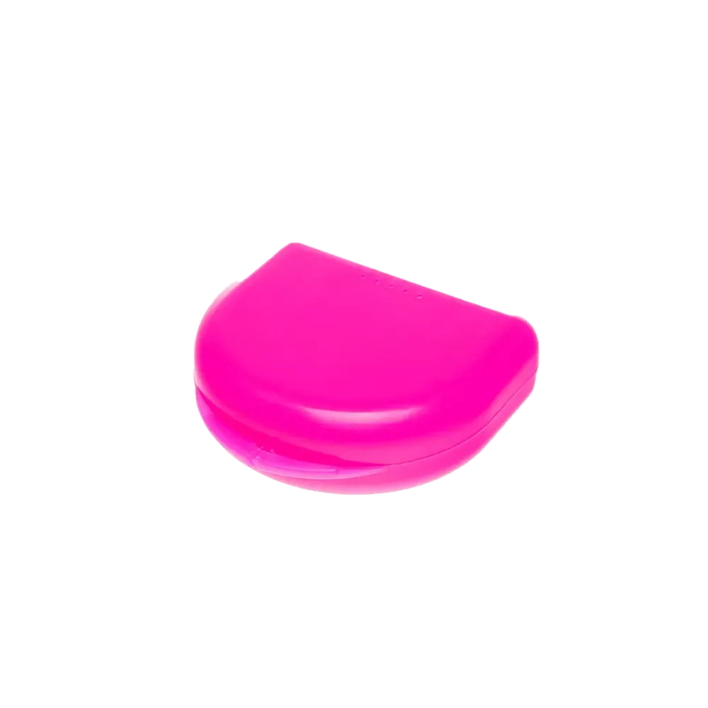 PP Caja de férulas dentales para adultos, 65 x 58 x 20 cm, color rosa, polipropileno: comprar caja de férulas estable y robusta para guardar férulas dentales y protectorses de mordida como suministros dentales.