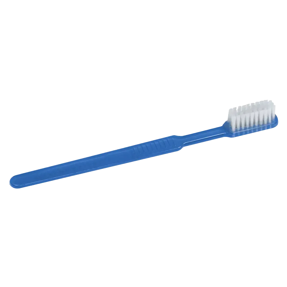 Cepillo dental desechable PS con pasta dentífrica, color azul, 15 x 2,6 cm, Med-Comfort: comprar cepillo dental desechable de poliestireno para viajes y uso antes del tratamiento dental como material dental.