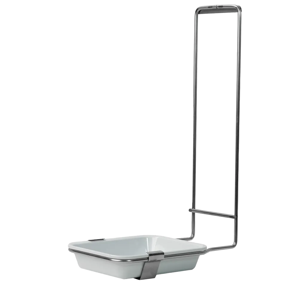 Soporte de cubeta, acero inoxidable: comprar para dispensador de desinfectante y jabón de 1000 ml con cubeta de plástico extraíble como accesorio para dispensadores de pared.