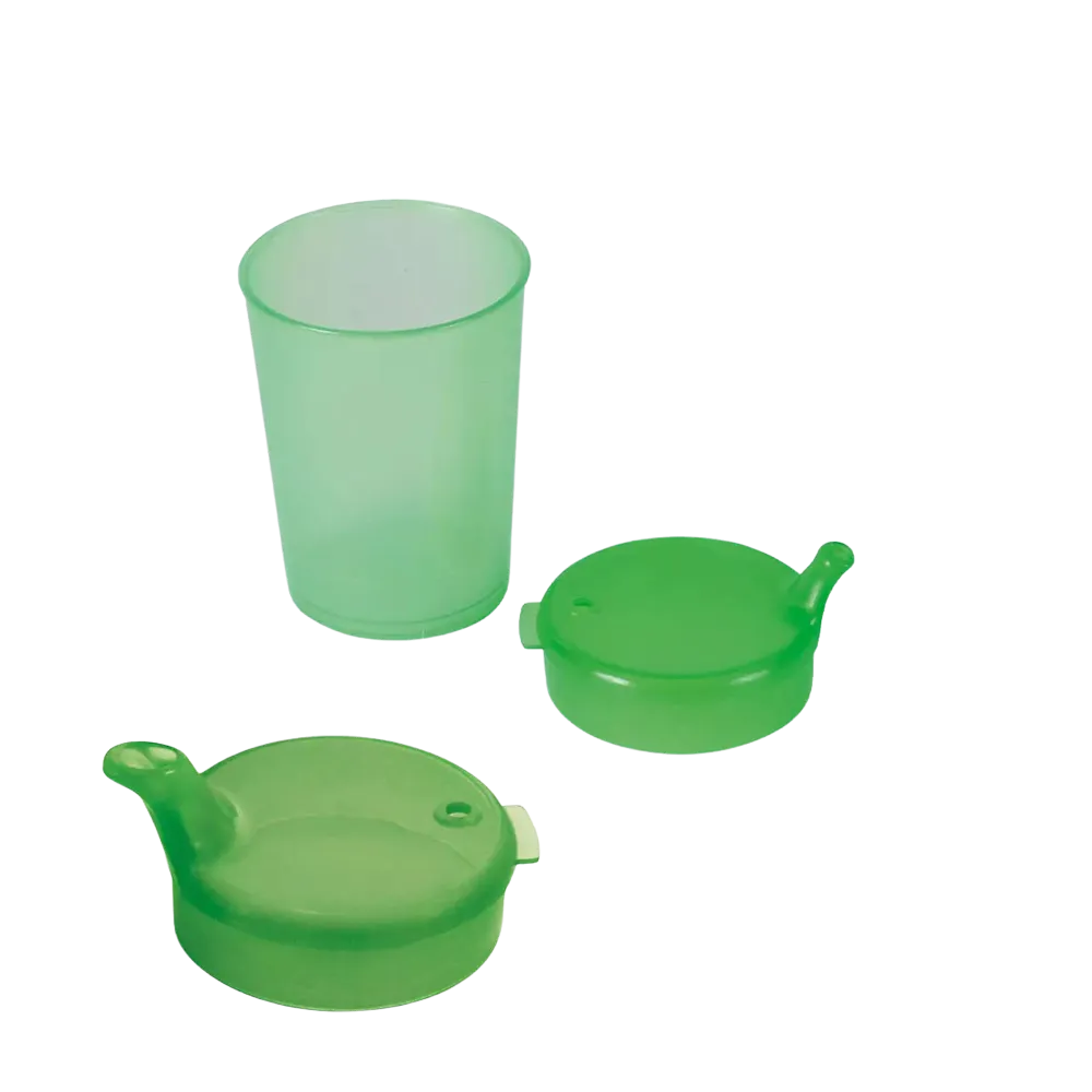 Taza de pico de PP superior e inferior SET, verde, 50 x 250 ml:comprar juego de polipropileno para 50 vasos sippy.