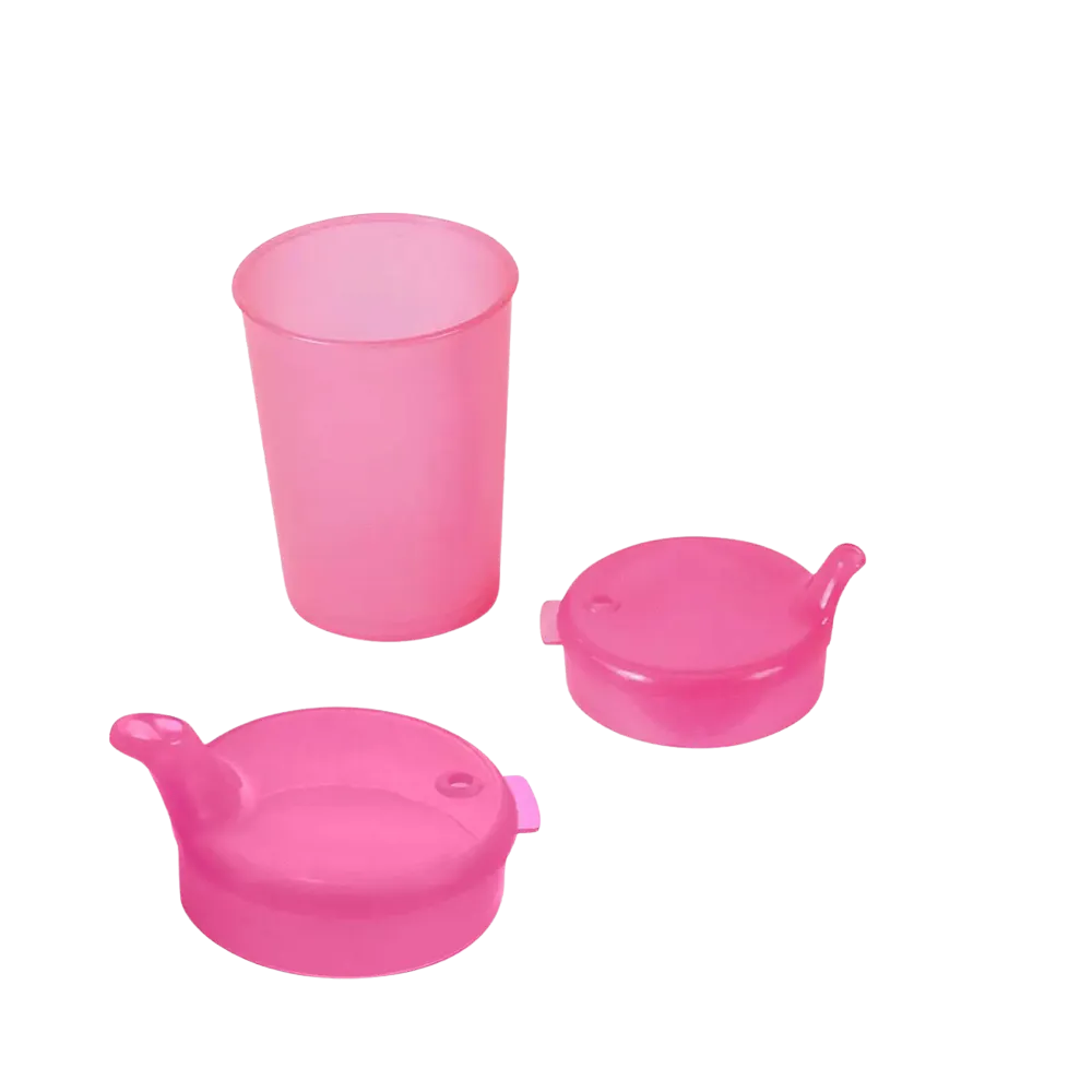 Taza de pico de PP superior e inferior SET, rojo, 50 x 250 ml: comprar juego de polipropileno para 50 vasos sippy.