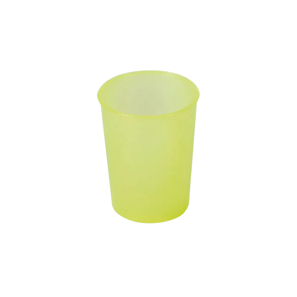 Parte inferior de la taza del pico, amarillo, 250 ml: comprar la base del platillo de polipropileno como material para el paciente.