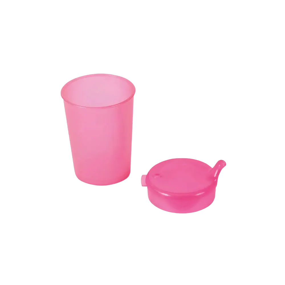 Taza de pico de PP superior e inferior SET, rojo, 50 x 250 ml: comprar juego de polipropileno para 50 vasos sippy.