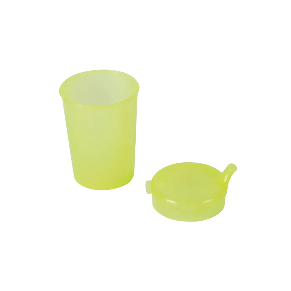 Taza de pico de PP superior e inferior SET, amarillo, 50 x 250 ml:comprar juego de polipropileno para 50 vasos sippy.