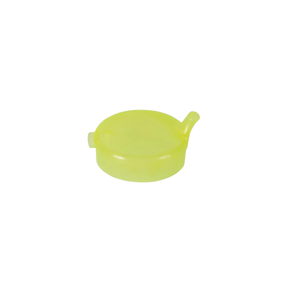 Tapa de taza de pico de PP, amarillo, 4x4 mm para 250 ml: comprar la tapa de polipropileno para taza de pico como material para pacientes.